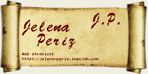 Jelena Periz vizit kartica